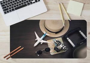3D Reise Flugzeug 05 Rutschfest Büro Schreibtisch Maus Matte Groß Tastatur Pad - Bild 1 von 7