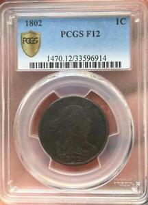 1802 Draped Bust Large Cent S-225 PCGS F12