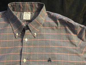 Brooks Brothers Shirt Mens 2XL OCBD 1818 Regent Fit Logo Stretch Non Iron L/S - Picture 1 of 6