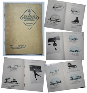 ICE SKATING Circa 1930s Trade Catalogue ICE SKATES Sweden Eskilstuna SPORTING - Picture 1 of 14