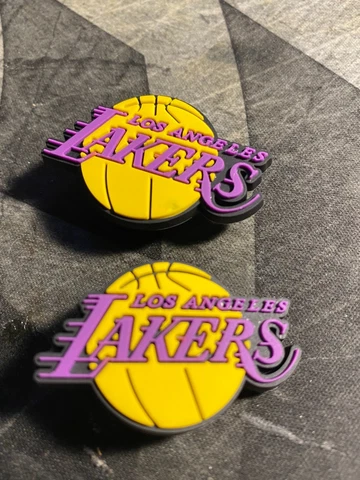 4 pair, Los Angeles Lakers croc shoe charms Cover