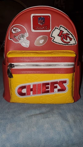 Loungefly NFL Kansas City Chiefs  Mini Backpack - Superbowl Winning KC Football Cover