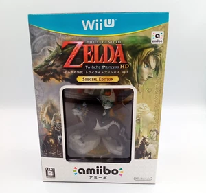 Legend of Zelda Twilight Princess HD With Amiibo Nintendo Wii U Japan Complete - Picture 1 of 12