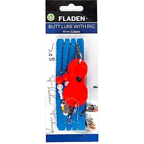 Fladen Butt lure w rig 60g 55cm line 0.50mm 1/0 red - Bild 1 von 1