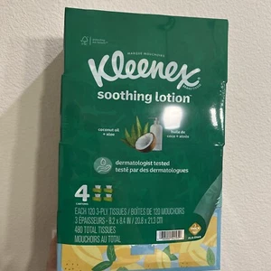 Aceite de coco para tejido facial Kleenex 4 cajas planas 120 tejidos - 480 - Imagen 1 de 2