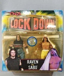 TNA Impact Raven vs Sabu Lock Down Pro Wrestling Figure - Picture 1 of 6