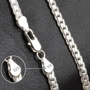 Cadena De Plata 925 Para Hombre Tu Puedes Lucir Elegante Y Atractivo - Imagen 1 de 12