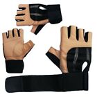 100% Leather Weight Lifting Gloves - Gym Workout & Bodybuilding Training Gloves