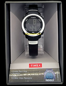 Timex Women's TW5M29300 Digital Stacked Numbers Indiglo Chronograph Alarm Watch