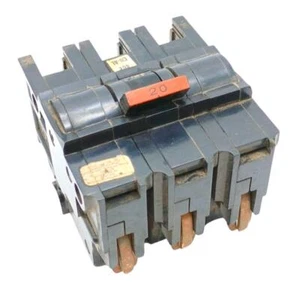 Federal Pacific NA320 3-Pole Stab-Lok Circuit Breaker 20A 240VAC 3 Phase - Picture 1 of 2
