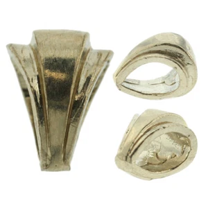 14k Weißgold konischer Anhänger Kaution Schmuck Zubehör für Kette Halskette USA - Bild 1 von 5