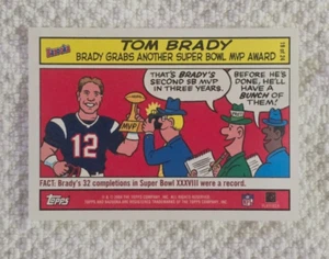 2004 Topps Bazooka Comic #19 "Tom Brady" New England Patriots NM - Picture 1 of 4