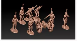 Napoleonische Französische Fußartillerie 1:35 Resin gedruckt unbemalt - Bild 1 von 1