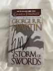 Signed George RR Martin “A Storm of Swords” Paperback, Game Of Thrones
