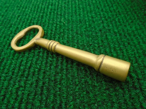 BRASS EMERGENCY KEY BLANK for RIM LOCKS (or CLOCKS)  2 1/2" (33220) Cover