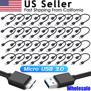 5Gpbs Speed Micro Usb 3.0 To Micro B Male Cable for SEAGATE Hard Drive Disk Lot