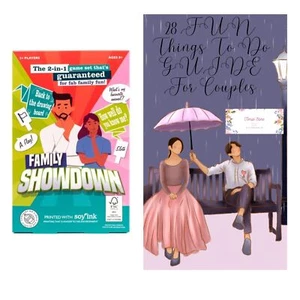 Temas 2 in 1 Familie Showdown Spiel Set Konvolut mit 28 Paar lustige Dinge zu tun Gu - Bild 1 von 1