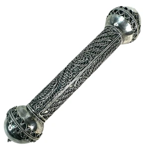 Vintage Sterlingsilber Nahöstlicher Gebetsrollenhalter - Bild 1 von 10