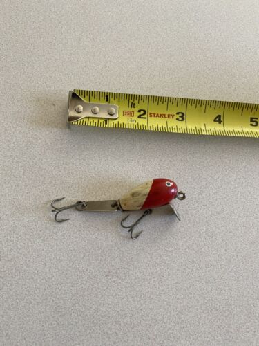 Rare Vintage Shakespeare Spintail Fishing Lure Red & White