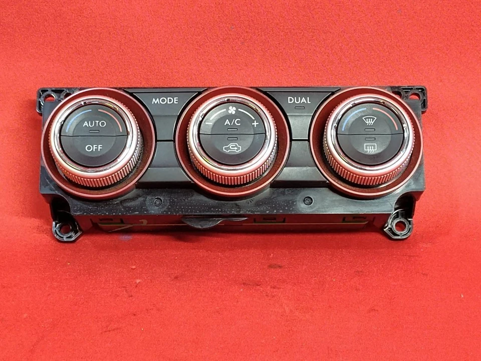 2016 Subaru WRX STI Hvac Climate Control DUAL ZONE w/ Red Rings 72311-VA120 - Image 1 of 4