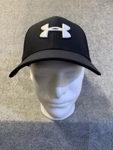 Under Armour Hat Mens Blitzing Low STR Black L/XL Stretch Fit NEW - Picture 1 of 14