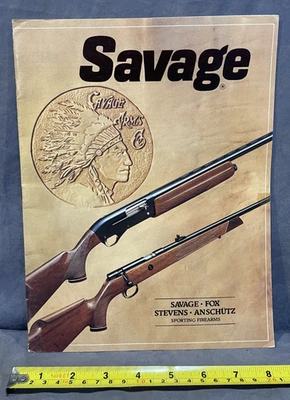 Savage Fox Stevens Anschutz 1981 firearms catalog - Image 1 of 4