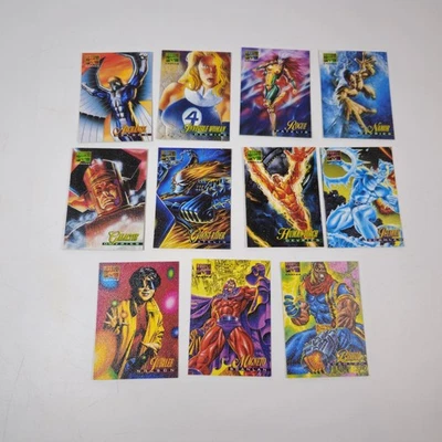 11 Vintage Marvel Masterpieces 1995 Limited Edition Canvas Cards  - Image 1 of 2