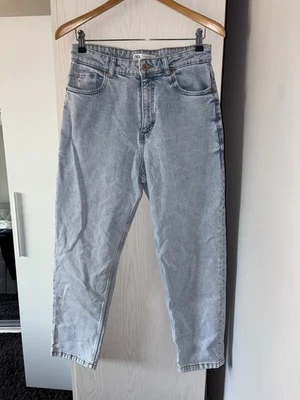 Zara Light Wash Blue High Waist Denim Jeans - Image 1 of 4