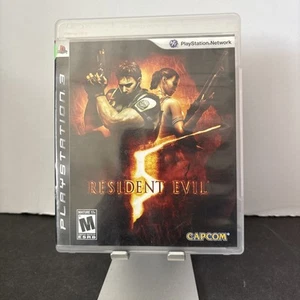 Resident Evil 5 (Sony PlayStation 3 PS3, 2009) complete CIB TESTED Video Game - Picture 1 of 3