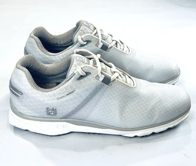 Zapatos de golf deportivos FootJoy Pro SL para mujer 9 blancos grises sin clavos 98144 Foto 1 de 4