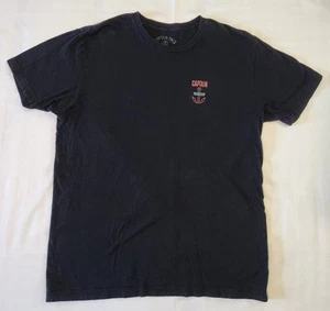 Captain Fin Mens Logo T Shirt Size Large Surf Beachwear Ring Spun Cotton - Picture 1 of 5