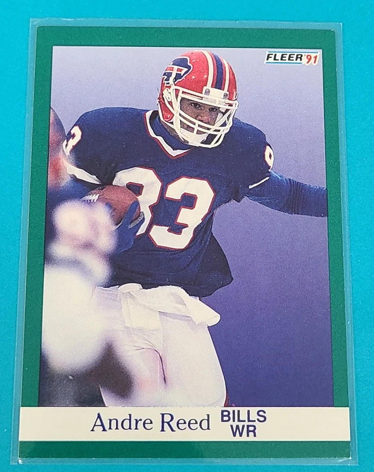1991 Fleer #8 Andre Reed Buffalo Bills FOOTBALL Card N6 - Image 1 of 2