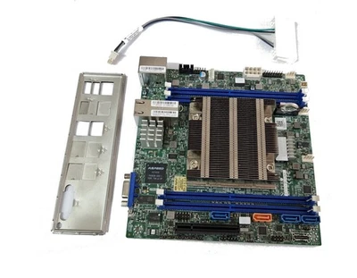 Supermicro X11SDV-8C-TLN2F Xeon D-2141I PCIe x8 10Gbe NVME IPMI ITX DDR4 Server - Bild 1 von 3