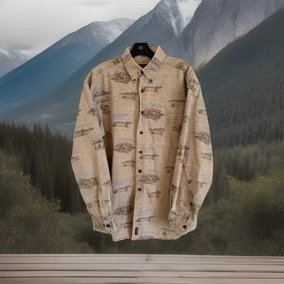 Vintage Woolrich Shirt Elk John Rich Bros Corduroy Western Country Button Up - Image 1 of 4