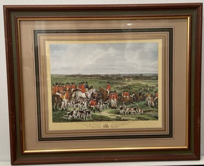 EL ENCUENTRO DE LOS CIERVOS DE SU MAJESTAD - Impresión grabada enmarcada - De colección. Turner Foto 1 de 4