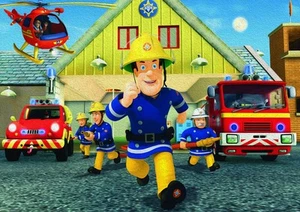 Fireman Sam Painting Giant Print Art Picture Poster - A5 A4 A3 A2 A1 A0 Sizes - Picture 1 of 7