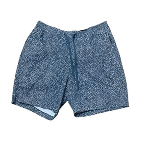 Pantalón Corto Lululemon Bowline Hombre Talla XL 8" Ventlite Malla Pipa Antiguo Blanco Hierro Azul - Imagen 1 de 9