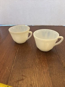 Vintage Macbeth Evans Depression Glass Monax American Sweetheart Tea Cup Set 2 - Picture 1 of 7