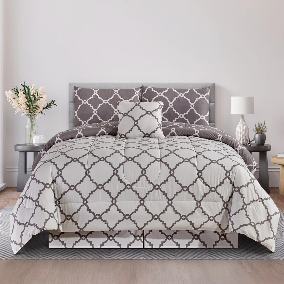 Комплект постельного белья из 5 предметов двусторонние постельные принадлежности пододеяльник комплекты постельного белья все сезоны - Изображение 1 из 4