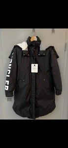 Mantel Daunen Jacke Moncler Gr. 2 NEU Abnehmbare Kapuze mit Etikett schwarz - Bild 1 von 6