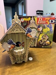 Birdhouse with Sound Module, 229 Piece 3D Jigsaw Puzzle Made by Wrebbit Puzz-3D 