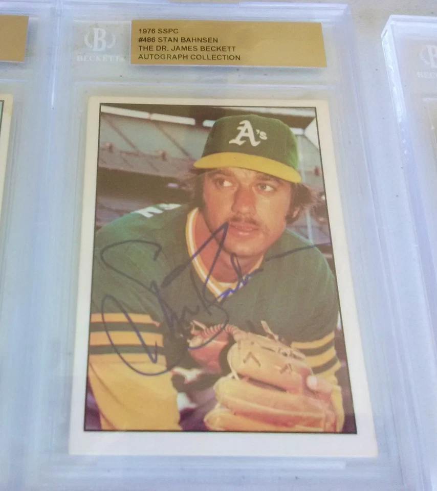 1976 BGS SSPC  BECKETT AUTO COLLECTION   OAKLAND A'S 1975 STAN BAHNSEN - Image 1 of 1