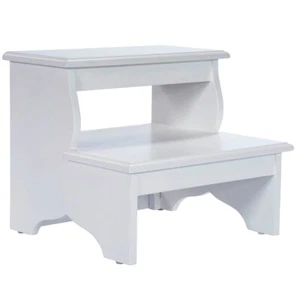 CHESHIRE STEP STOOL - BED STEPS - COTTAGE WHITE FINISH - FREE SHIPPING* - Picture 1 of 2