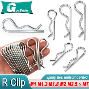 Heavy Duty Hitch Pins Clip -Spring Retaining R Clip M1~M7 x 16~150mm for Trailer - Picture 1 of 40