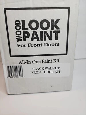 Kit de pintura Giani Wood Look para puertas delanteras e interiores negro nogal Foto 1 de 4