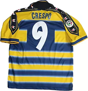 maglia calcio Parma Vintage Crespo Parmalat PUMA 1998 1999 Player gara - Foto 1 di 9