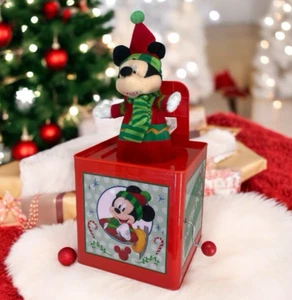Disneys Mickey Mouse Deck The Halls Jack-In-The-Box von Gemmy Christmas Fun - Bild 1 von 8