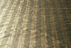 PIEZA DE SEDA DUPION 1,5 PULGADAS RAYAS AUTO 54" DE ANCHO ""PIEDRA"" 3 METROS - Imagen 1 de 1