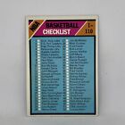 1975 CLEAN Checklist 1975 Topps Basketball Card #61 Unmarked Near Mint Condition