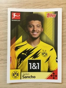Topps Bundesliga Sticker 2020 21 #118 Jadon Sancho Borussia Dortmund  - Picture 1 of 2